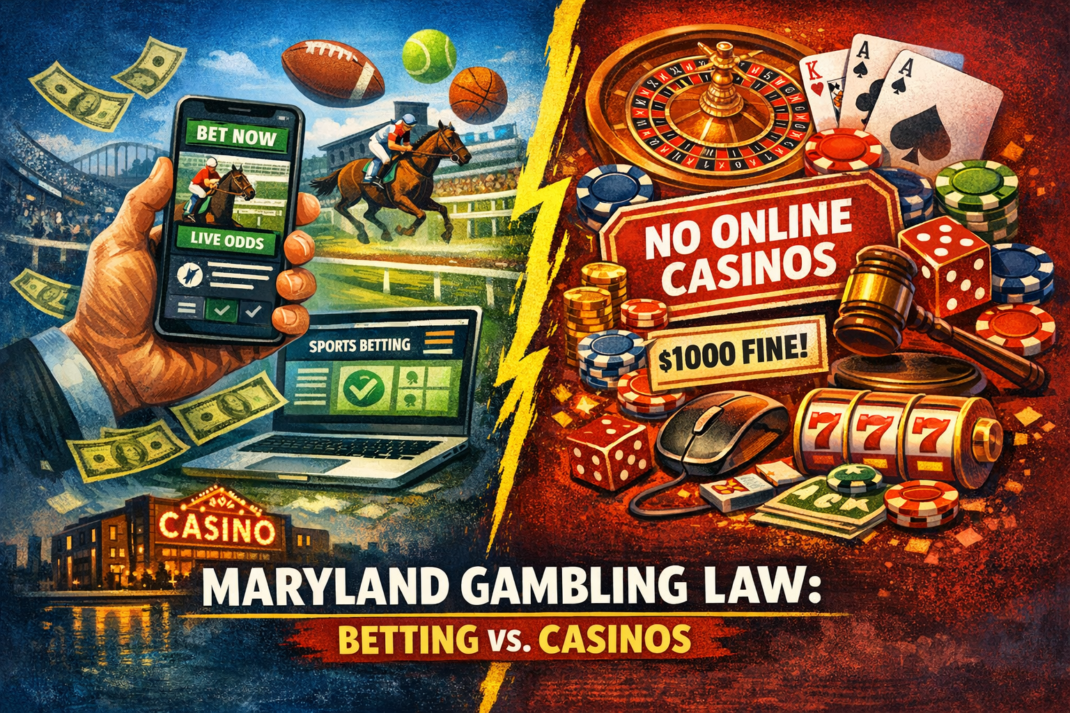 Maryland Gambling Law Draws a Sharp Line Between Betting and Casinos