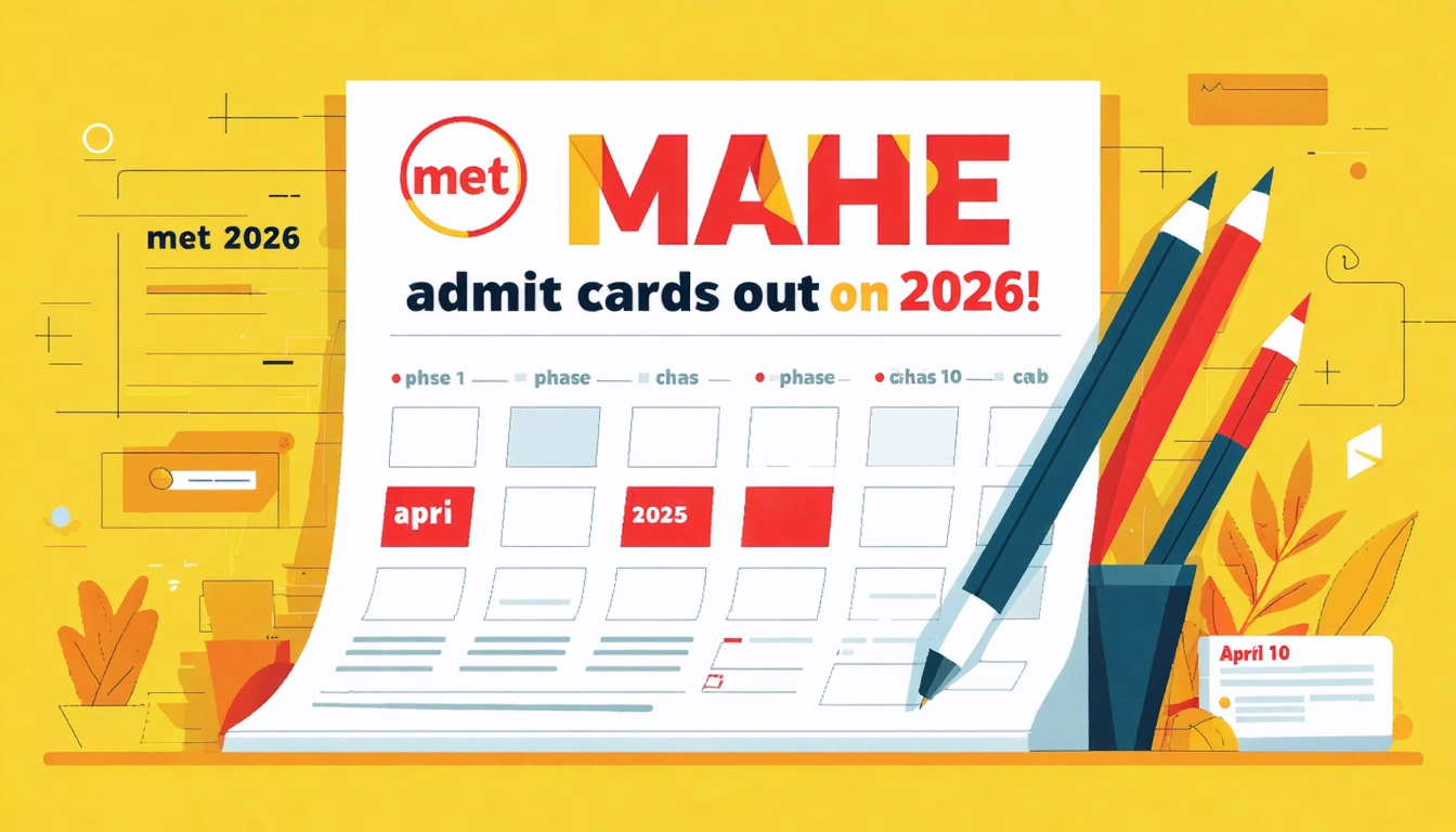 MAHE Schedules MET 2026 Phase 1 Admit Card Release for April 10